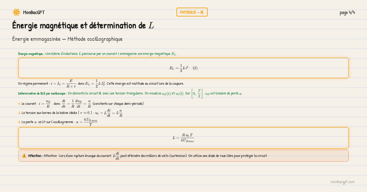 energie inductance